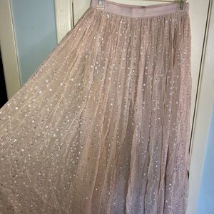 NWT - Needle & Thread maxi tulle skirt.